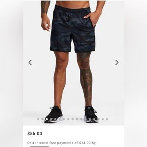 RVCA blue camo shorts, like new